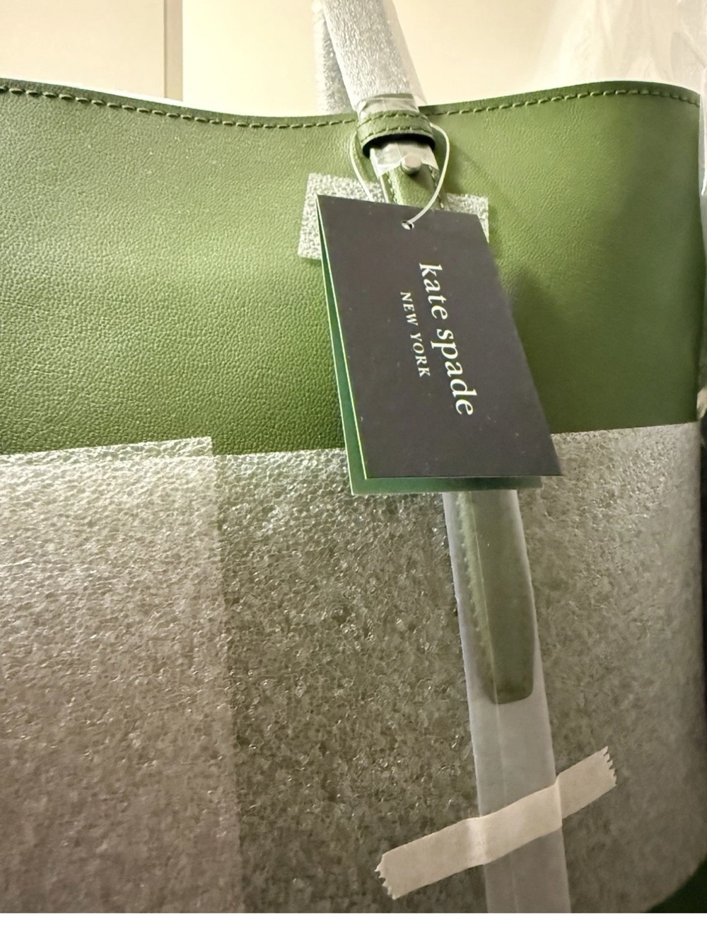 NWT Kate Spade New York Do It All Leather Tote in Jungle Vine Green - Picture 3 of 7